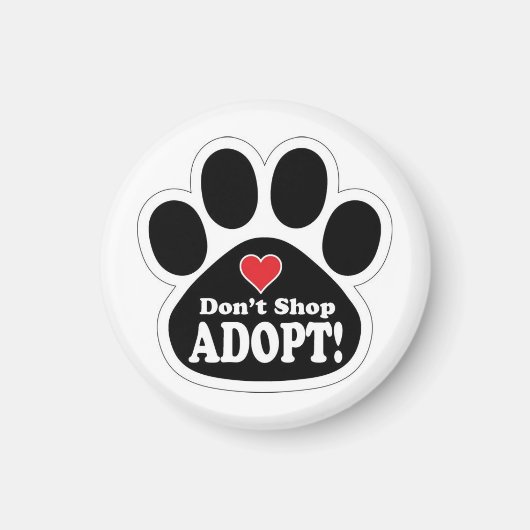 Aimant Jote Modern Pet Citation Adopter Ne pas acheter (Devant)