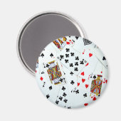 Aimant Jouer à des jeux de cartes (Recto/Verso)