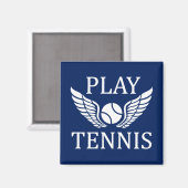 Aimant Jouer au tennis (Recto/Verso)