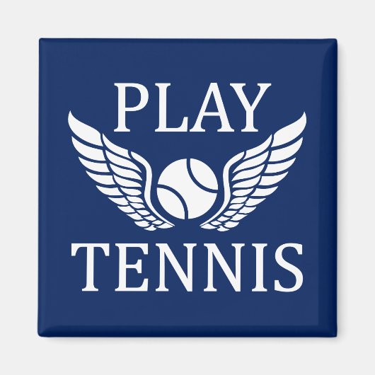 Aimant Jouer au tennis (Devant)