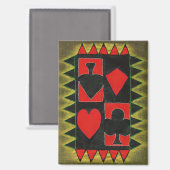Aimant Jouer aux cartes (Recto/Verso)
