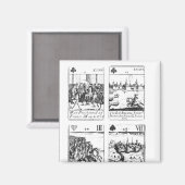 Aimant Jouer aux cartes commémoratives (Recto/Verso)