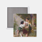 Aimant Jouer avec des chatons (Recto/Verso)