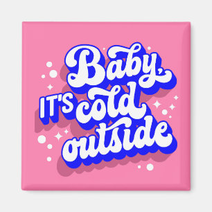 Aimant Jouer bébé, c’est froid en hiver