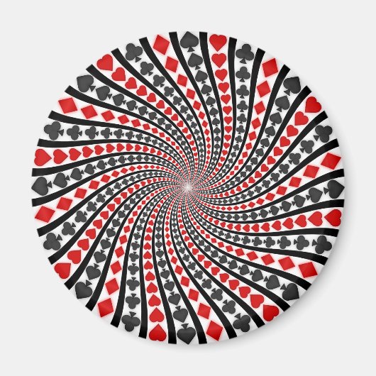 Aimant Jouer Carte Convient Spiral : (Devant)