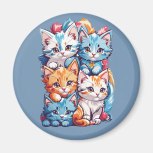 Aimant Jouer Cute Kawaii Kitties