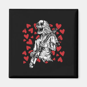 Aimant Jouer Guitare Valentines Cool Rock Musicien