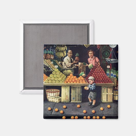 Aimant Jouet et oranges (Recto/Verso)