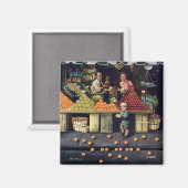 Aimant Jouet et oranges (Recto/Verso)