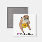 Aimant jouet farci pour chien des prairies (Recto/Verso)