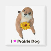 Aimant jouet farci pour chien des prairies (Devant)