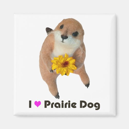 Aimant jouet farci pour chien des prairies (Devant)