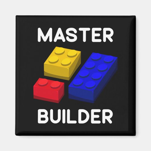 Aimant Jouets de construction de blocs mignons pour enfan (Devant)