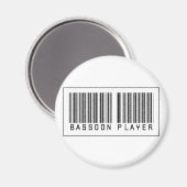 Aimant Joueur Bassoon Code Barsoon (Recto/Verso)
