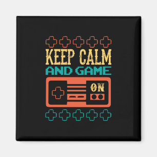 Aimant Joueur Cadeau Gardez Le Calme Et Jouer Jeu