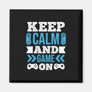 Aimant Joueur Cadeau Gardez Le Calme Et Le Jeu Sur