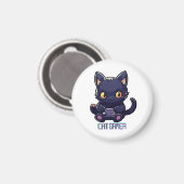 Aimant Joueur chat (Recto/Verso)