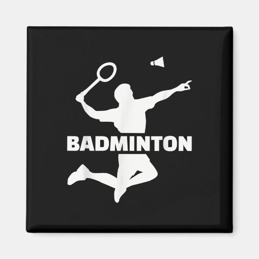 Aimant Joueur de Badminton (Devant)
