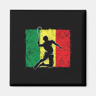 Aimant Joueur de badminton Drapeau sénégalais Sénégal 1