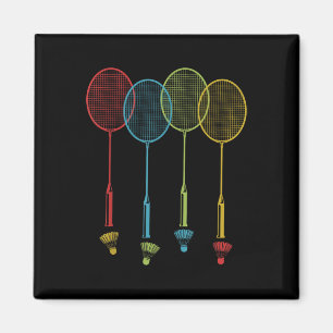Aimant Joueur de badminton Équipe de navette Entraîneur d