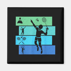 Aimant Joueur de badminton Joueurs Entraîneur Fans Garçon
