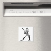 Aimant Joueur de baseball 3 (In Situ (Lave-vaisselle))
