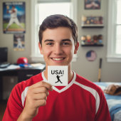 Aimant joueur de baseball américain utilisant dot comme b