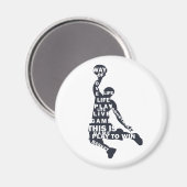 Aimant joueur de basket (Recto/Verso)