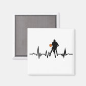 Aimant joueur de basket avec hearbeat (Recto/Verso)