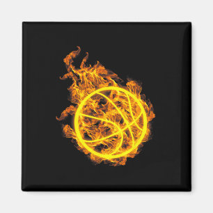 Aimant Joueur de basketball flamboyant de basket-ball de 