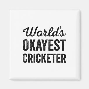 Aimant Joueur de cricket le plus moyen du monde humour dr