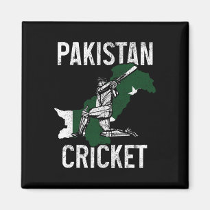 Aimant Joueur de cricket pakistanais Drapeau pakistanais