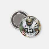 Aimant Joueur de football Ajouter un nom Équipe et photo (Recto/Verso)