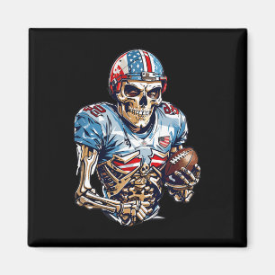 Aimant Joueur de football américain Skeleton Halloween Gr