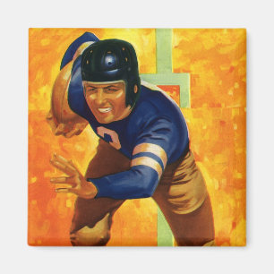 Aimant Joueur de football américain vintage quarterback e