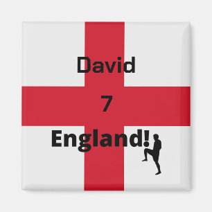 Aimant Joueur de football anglais personnalisable