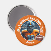 Aimant Joueur de football du lycée d'Orange (Recto/Verso)