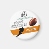 Aimant Joueur de football moderne Silhouette Joyeux anniv (Devant)