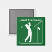 Aimant joueur de golf (Recto/Verso)