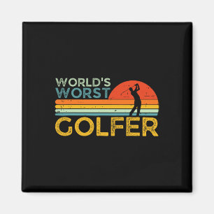 Aimant Joueur de golf le pire du monde Enthousiaste drôle
