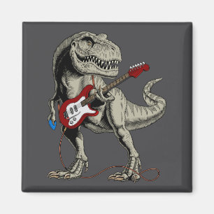 Aimant Joueur de guitare B électrique acoustique dinosaur