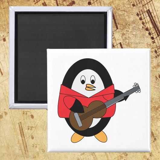 Aimant Joueur de guitare Penguin