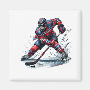Aimant Joueur de Hockey