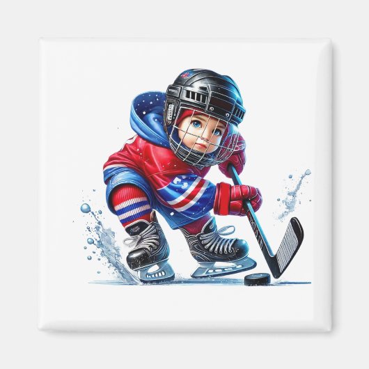 Aimant Joueur de Hockey   (Devant)