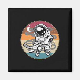 Aimant Joueur de hockey amusant Cosmonaut garçons Enfants