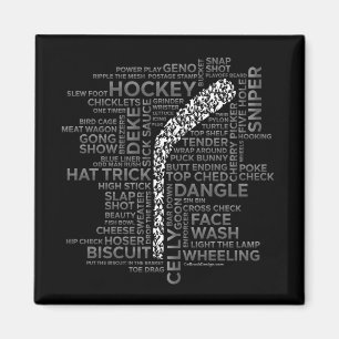 Aimant Joueur de hockey et argot