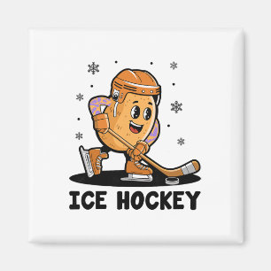 Aimant Joueur de hockey sur glace en pomme de terre Athlè