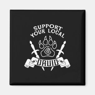 Aimant Joueur de jeu de rôle Soutenez votre druide local