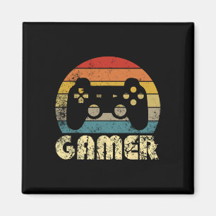 Aimant Joueur de jeu vidéo rétro gamer garçons adolescent