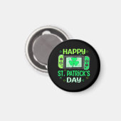 Aimant Joueur de jeu vidéo Trèfle Joyeux St Patrick (Recto/Verso)
